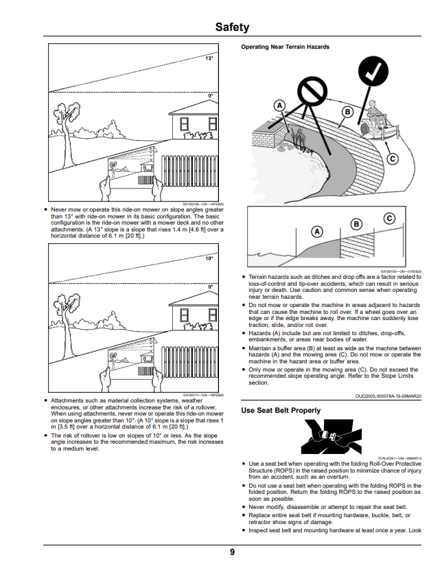 JOHN DEERE Z515E, Z530M, AND Z545R ZTRAK™ OPERATOR MANUAL OMUC28766