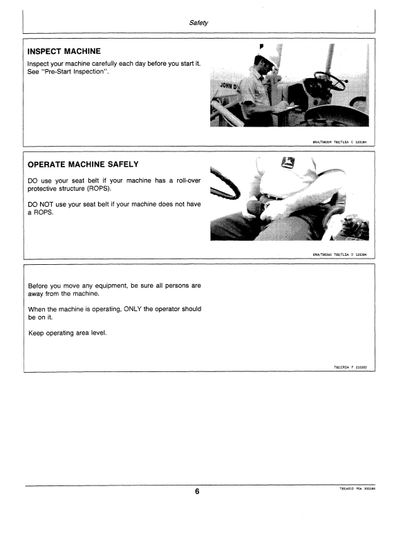 JOHN DEERE 401D TRACTOR OPERATOR MANUAL OMT78927
