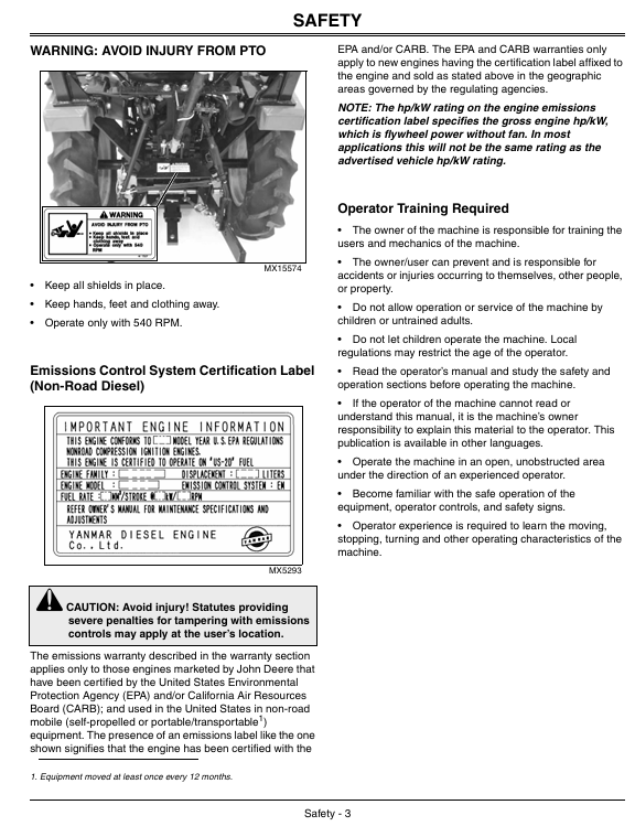 JOHN DEERE 4010 COMPACT UTILITY TRACTOR OPERATOR MANUAL OMLVU13325