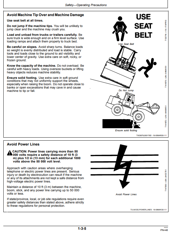 JOHN DEERE 944K 4WD LOADER OPERATOR MANUAL OMT414139X19