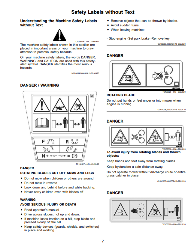 JOHN DEERE Z740R ZTRAK™ SERIES GAS OPERATOR MANUAL OMUC26139