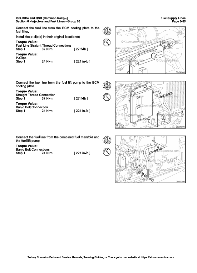 JOHN DEERE CUMMINS ENGINE ISBE, ISB, QSB 4021271-VOL2 SERVICE MANUAL