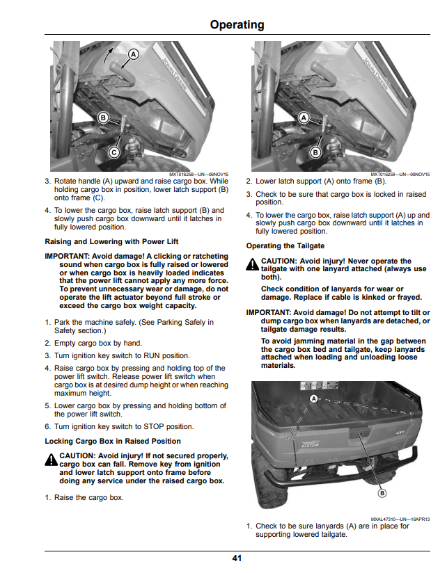 JOHN DEERE XUV590E, XUV590M, XUV590E S4, XUV590M S4 GATOR™ UTILITY VEHICLES OPERATOR MANUAL OMUC22043