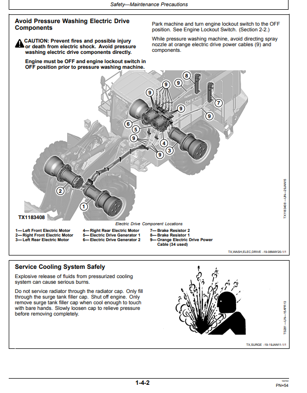 JOHN DEERE 944K 4WD LOADER OPERATOR MANUAL OMT414139X19