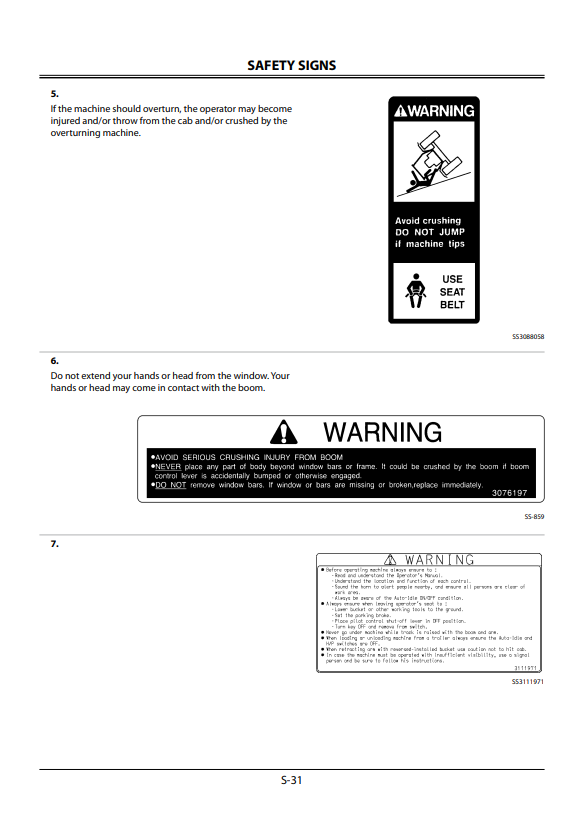 HITACHI ZAXIS 190W-3, 220W-3 WHEELED EXCAVATOR OPERATOR MANUAL EMCGBNA12