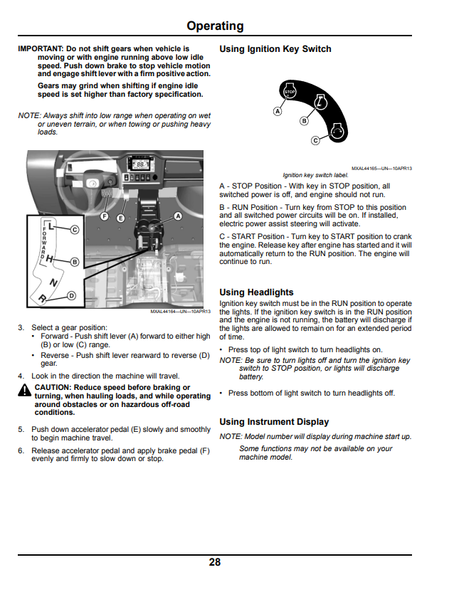 JOHN DEERE GATOR™ UTILITY VEHICLE XUV 855D S4 OPERATOR MANUAL OMM171403