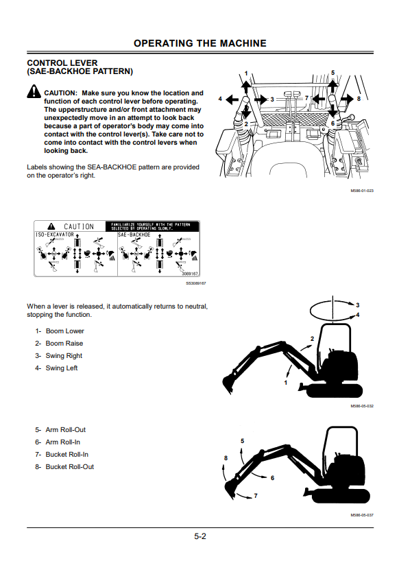 HITACHI EX27U, EX35U, EX50U EXCAVATOR OPERATOR MANUAL EM1BUNA31