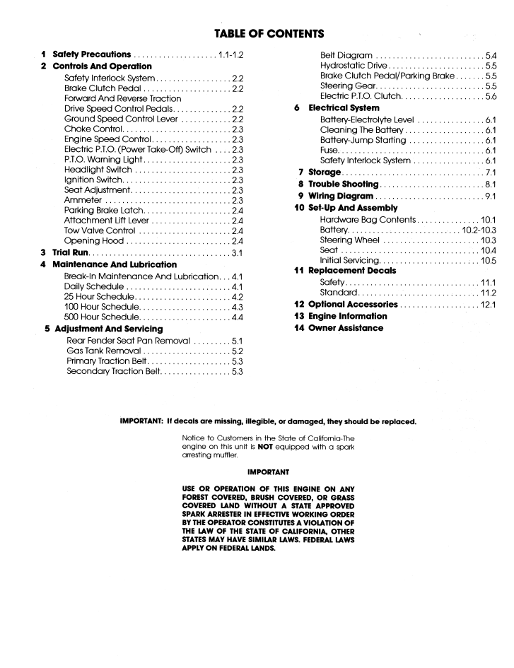 NEW HOLLAND FORD YT 16H YARD TRACTOR OPERATOR MANUAL 42001615 PDF