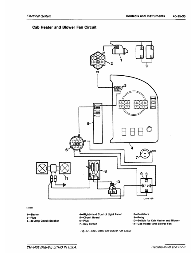 JOHN DEERE 2350 AND 2550 TRACTOR TECHNICAL MANUAL TM4403