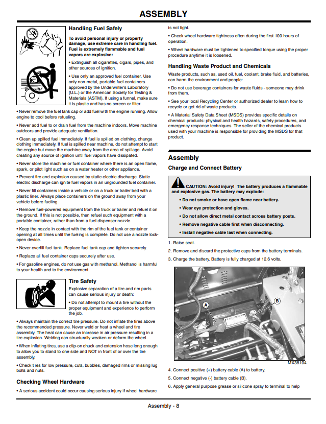 JOHN DEERE Z225, Z245, Z425, Z445, Z465 EZTRAK™ OPERATOR MANUAL OMM157225
