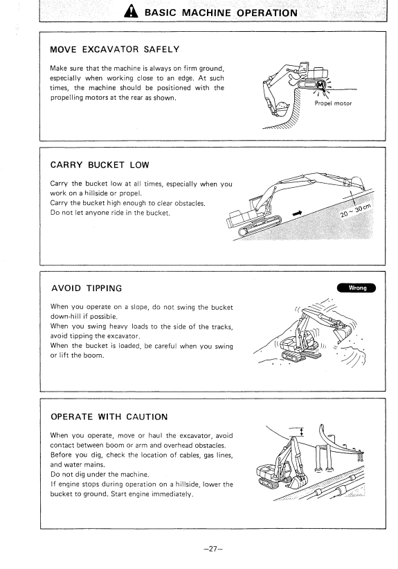HITACHI UH103, UH103LC HYDRAULIC EXCAVATOR OPERATOR MANUAL EM15234