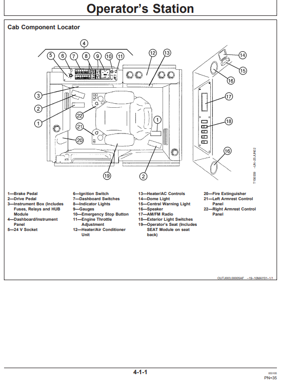 JOHN DEERE 1010D FORWARDER OPERATOR MANUAL OMF069353