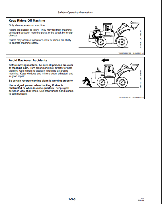 JOHN DEERE 644J LOADER OPERATOR MANUAL OMT229851