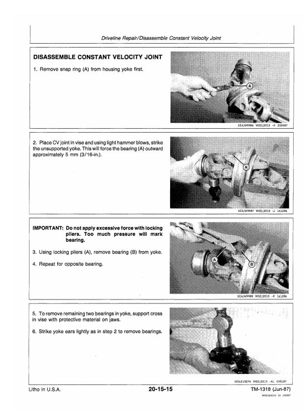 JOHN DEERE 450 AND 780 HYDRA-PUSH MANURE SPREADER TECHNICAL MANUAL TM1318