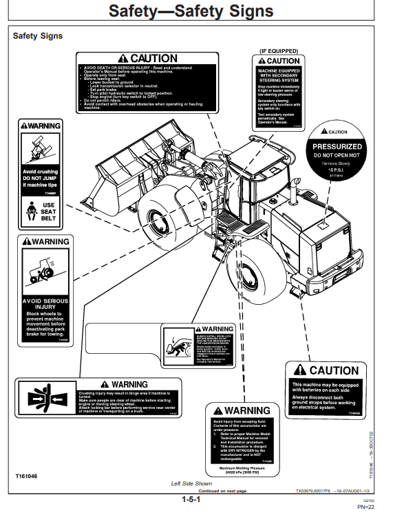 JOHN DEERE 644H LOADER OPERATOR MANUAL OMT195362