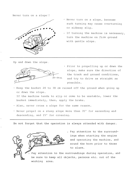 HITACHI UH052-M HYDRAULIC EXCAVATOR OPERATOR MANUAL EM15724