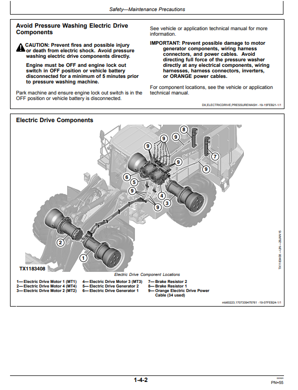 JOHN DEERE 944 X-TIER, GEN A 4WD LOADER OPERATOR MANUAL OMT475046X019