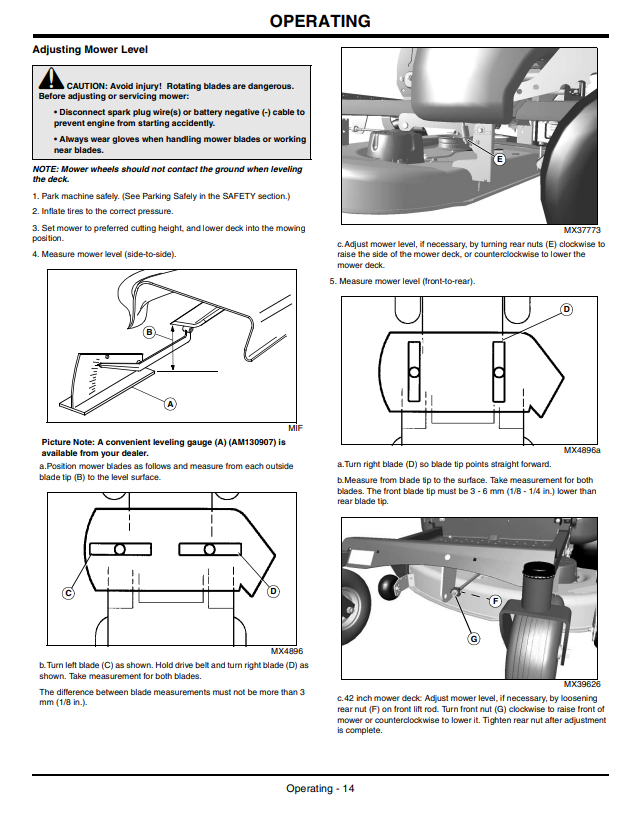 JOHN DEERE Z225, Z245, Z425, Z445, Z465 EZTRAK™ OPERATOR MANUAL OMM157225