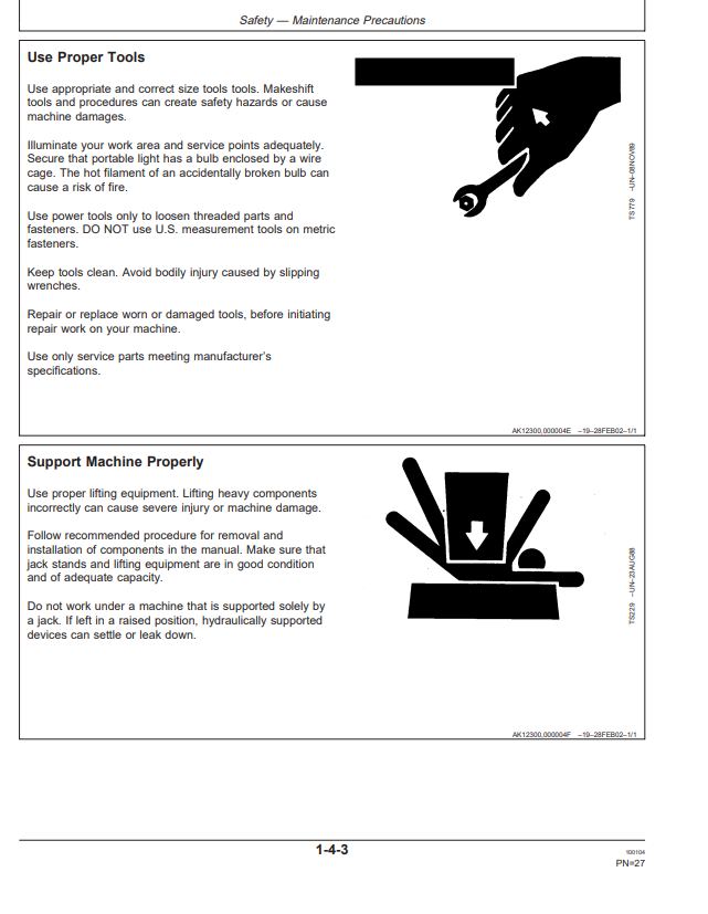 JOHN DEERE 1070D HARVESTER OPERATOR MANUAL OMF067014