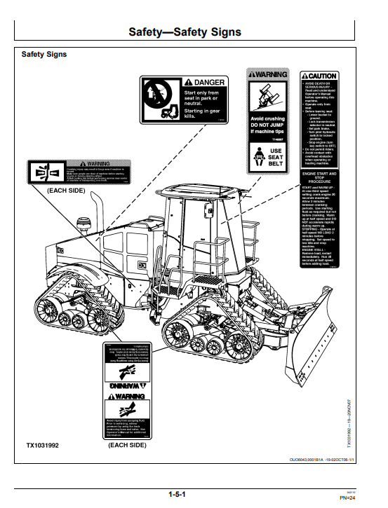 JOHN DEERE 644J LOADER OPERATOR MANUAL OMT229851