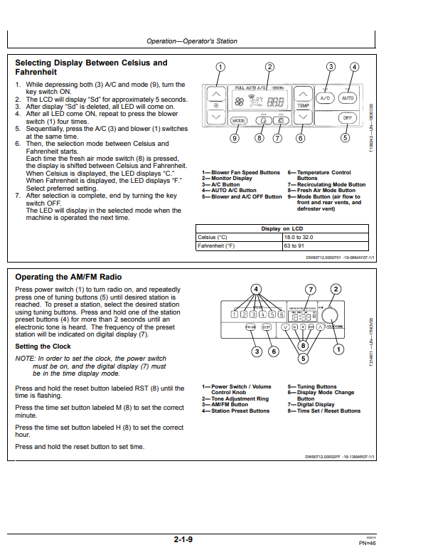 JOHN DEERE 200D AND 200DLC EXCAVATOR OPERATOR MANUAL OMT226908