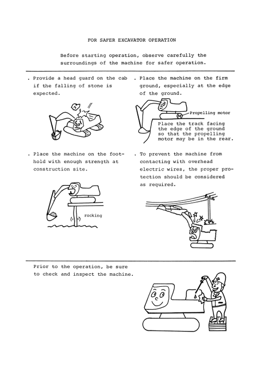 HITACHI UH082 HYDRAULIC EXCAVATOR OPERATOR MANUAL EM16453