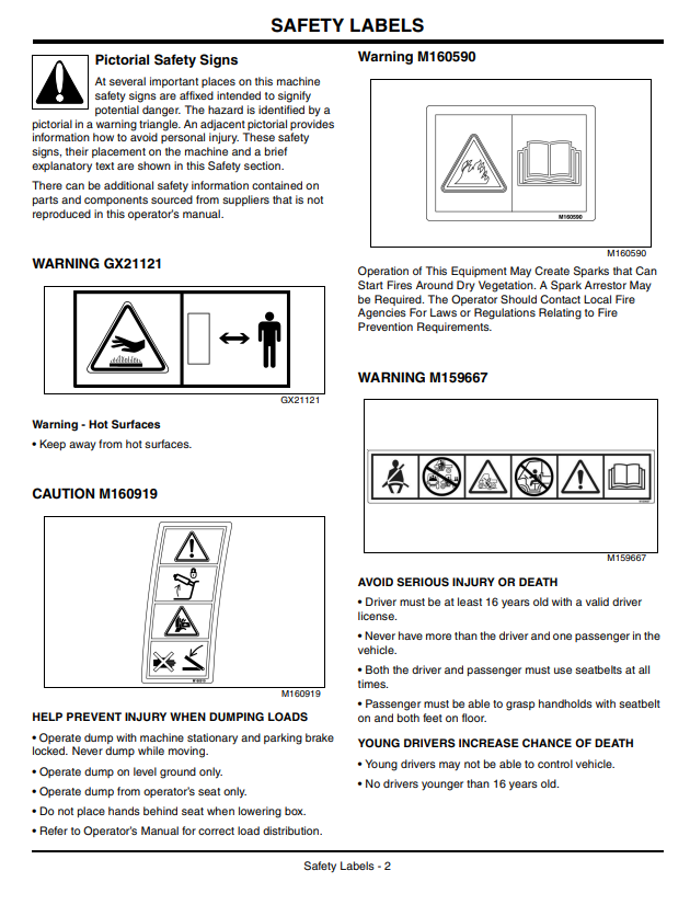 JOHN DEERE GATOR™ UTILITY VEHICLE XUV 855D OPERATOR MANUAL OMM163415