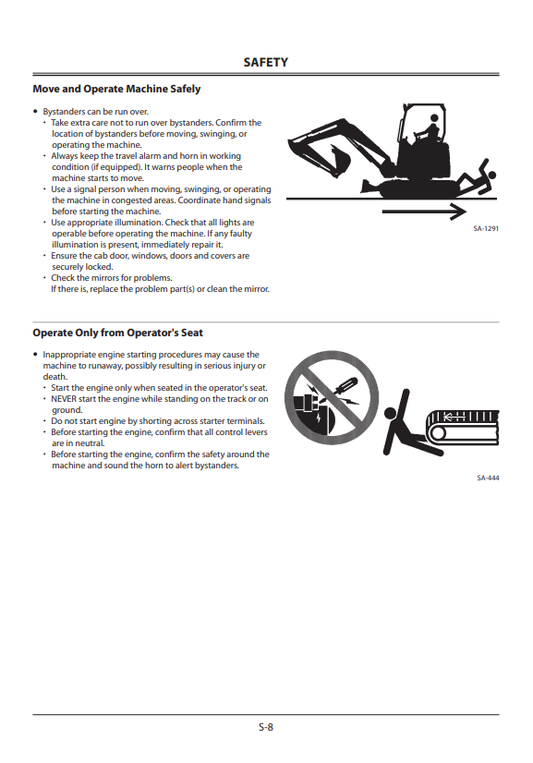 HITACHI ZAXIS 17U-5N, 26U-5N HYDRAULIC EXCAVATOR OPERATOR MANUAL ENMABCNA13
