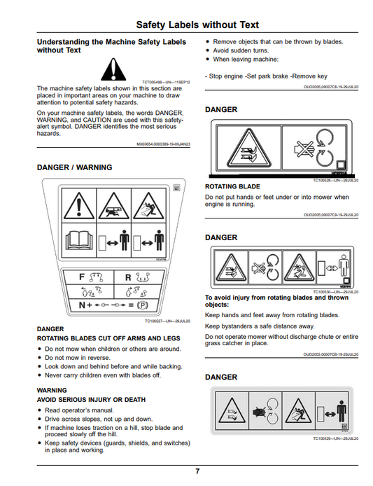 JOHN DEERE Z740R ZTRAK™ SERIES GAS OPERATOR MANUAL OMUC32665
