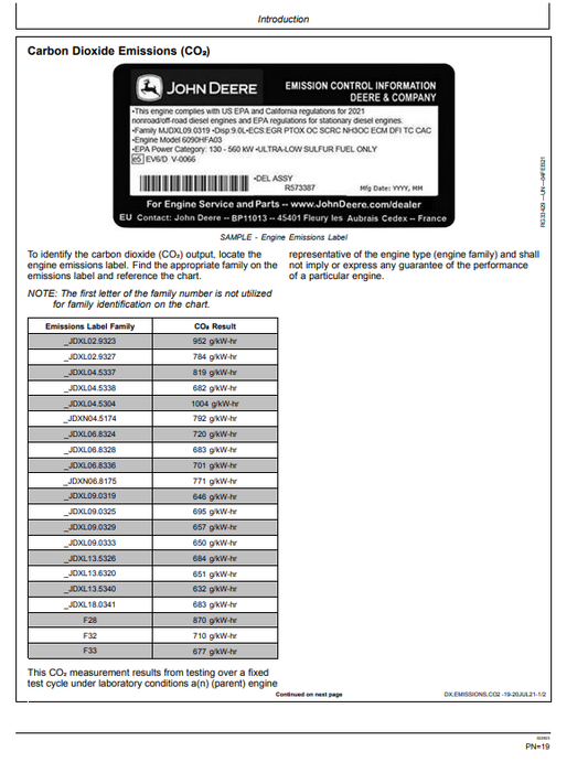 JOHN DEERE 310L BACKHOE LOADER OPERATOR MANUAL OMT357552X19