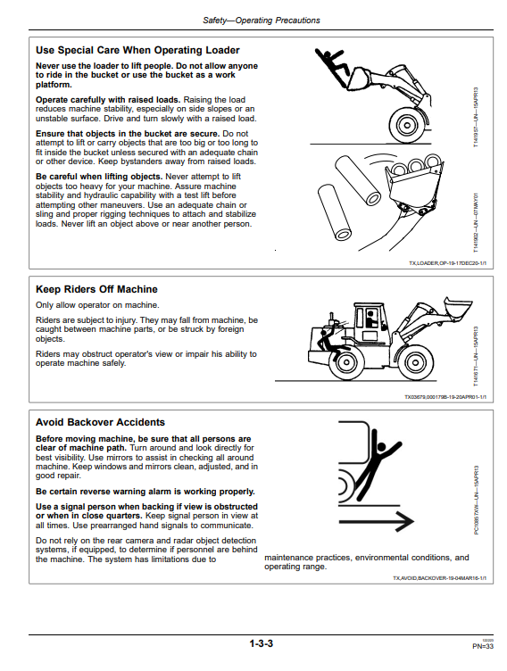 JOHN DEERE 344K LOADER OPERATOR MANUAL OMT313329