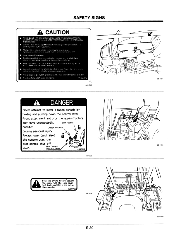 HITACHI EX27U, EX35U, EX50U EXCAVATOR OPERATOR MANUAL EM1BUNA41