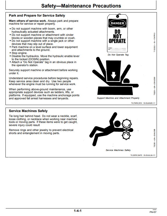 JOHN DEERE 210 P, 230 P, AND 260 P EXCAVATOR OPERATOR MANUAL OMT524611X019