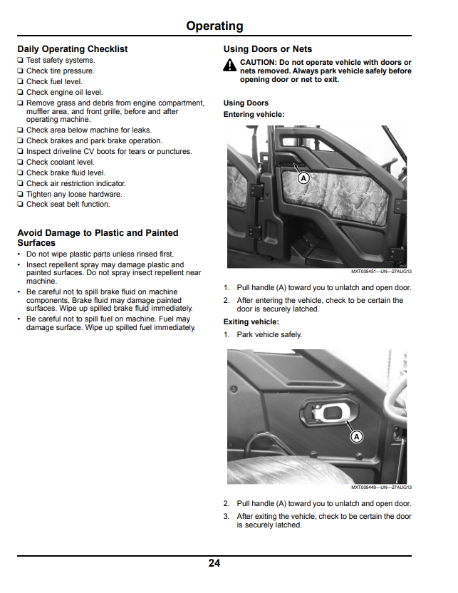 JOHN DEERE XUV 625I GATOR™ UTILITY VEHICLE OPERATOR MANUAL OMM175150