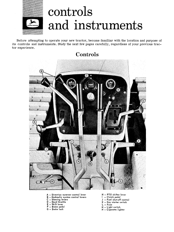 JOHN DEERE 1010 DIESEL CRAWLER TRACTOR OPERATOR MANUAL OMT14740
