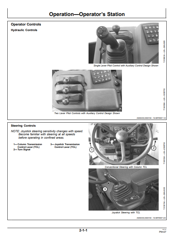 JOHN DEERE 844J LOADER ENGINE 6125HDW03 OPERATOR MANUAL OMT207807