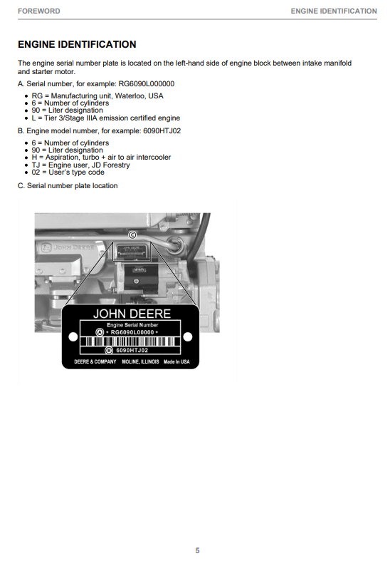 JOHN DEERE 1910E TIER 3 ROTATING & LEVELING CABIN OPERATOR INSTRUCTION MANUAL F722439