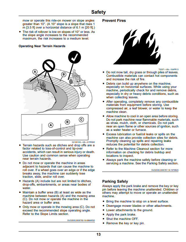 JOHN DEERE Z740R ZTRAK™ SERIES GAS OPERATOR MANUAL OMUC32665
