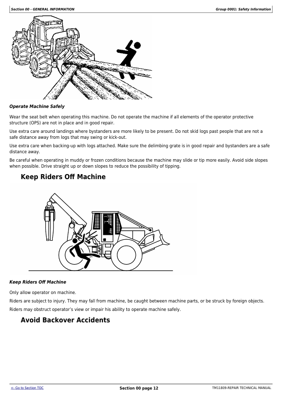 JOHN DEERE 540G-III, 548G-III SKIDDER REPAIR TECHNICAL MANUAL TM11809