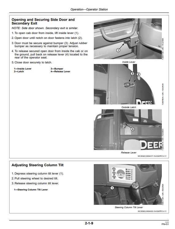 JOHN DEERE 344K LOADER OPERATOR MANUAL OMT313329