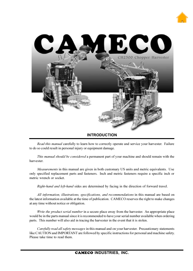 JOHN DEERE CHOPPPER COMBINE CH2500 2001 1066 REPAIR MANUAL