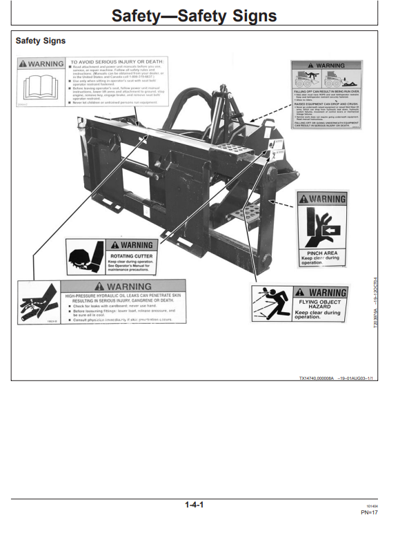 JOHN DEERE COLD PLANER CP12B OPERATOR MANUAL OMT212946