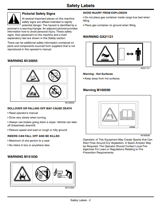 JOHN DEERE GATOR™ UTILITY VEHICLE XUV 855D OPERATOR MANUAL OMM166787