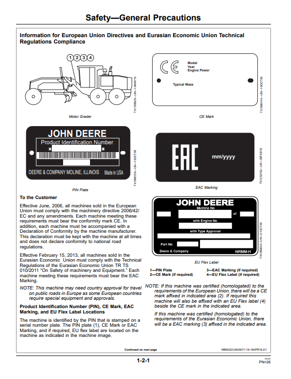 JOHN DEERE 850K CRAWLER DOZER OPERATOR MANUAL OMT284161