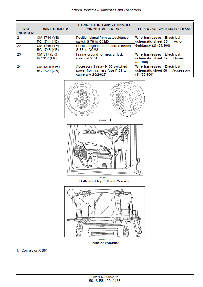 47712591 New Holland CR6090-CR9090 Tier 4A Combine Repair Manual