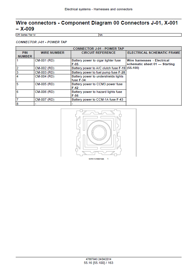 47712591 New Holland CR Series Tier 4A Combine Service Repair Manual