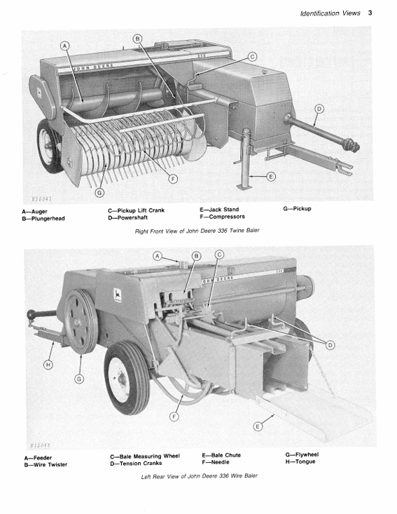 JOHN DEERE 336 SERIES BALERS OPERATOR MANUAL OME53642