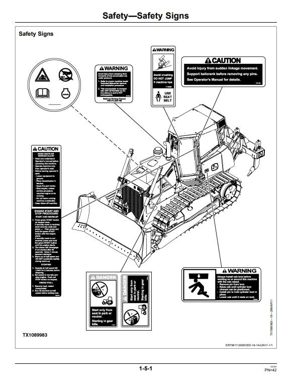 JOHN DEERE 850K CRAWLER DOZER OPERATOR MANUAL OMT284161