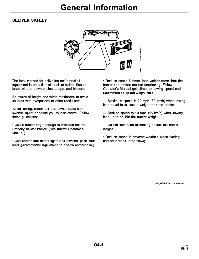 JOHN DEERE COTTON PICKER DES MOINES WORK 9976 PDIN200527 ISSUE D8 PRE DELIVERY INSTRUCTION MANUAL