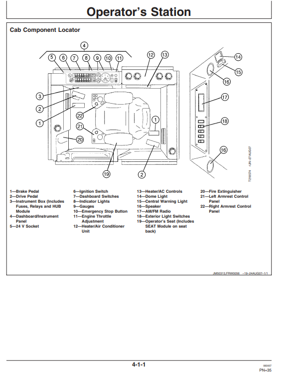 JOHN DEERE 1010D FORWARDER OPERATOR MANUAL OMF071533